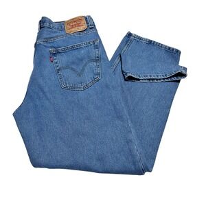 Levis 550 Relaxed Fit Jeans Mens 34x30 Blue Medium Wash Denim Tapered 00550-4891